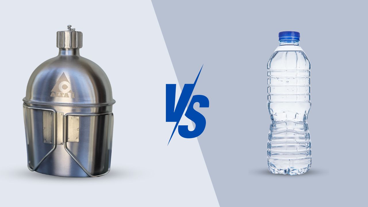 Water Canteen vs Water Bottle
